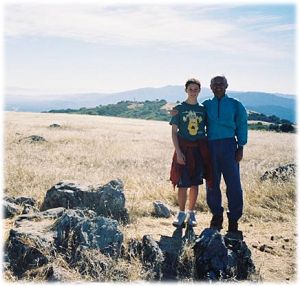 Dinesh and Maia on the Black Mountain summit