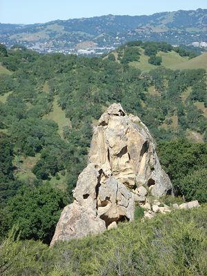 a rock tower at Castle Rocks