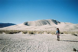 hiker waiting to depart