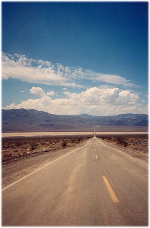 Approaching Panamint Dry Lake