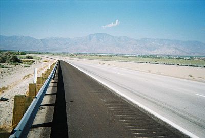 Highway through the desert